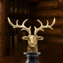 Gold Stag Deer Decanter by Jersey Art Glass