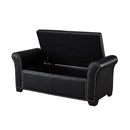 Noah PU Leather Storage Bench