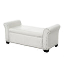 Noah PU Leather Storage Bench