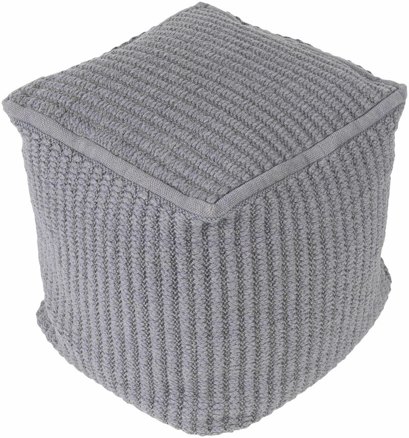 Hohenruppersdorf Medium Gray Pouf