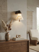 Strata Ribbed Alabaster Wall Sconce