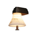 Strata Ribbed Alabaster Wall Sconce
