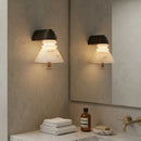 Strata Ribbed Alabaster Wall Sconce
