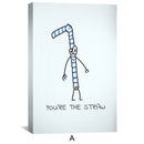 Straw to Berry Love Canvas