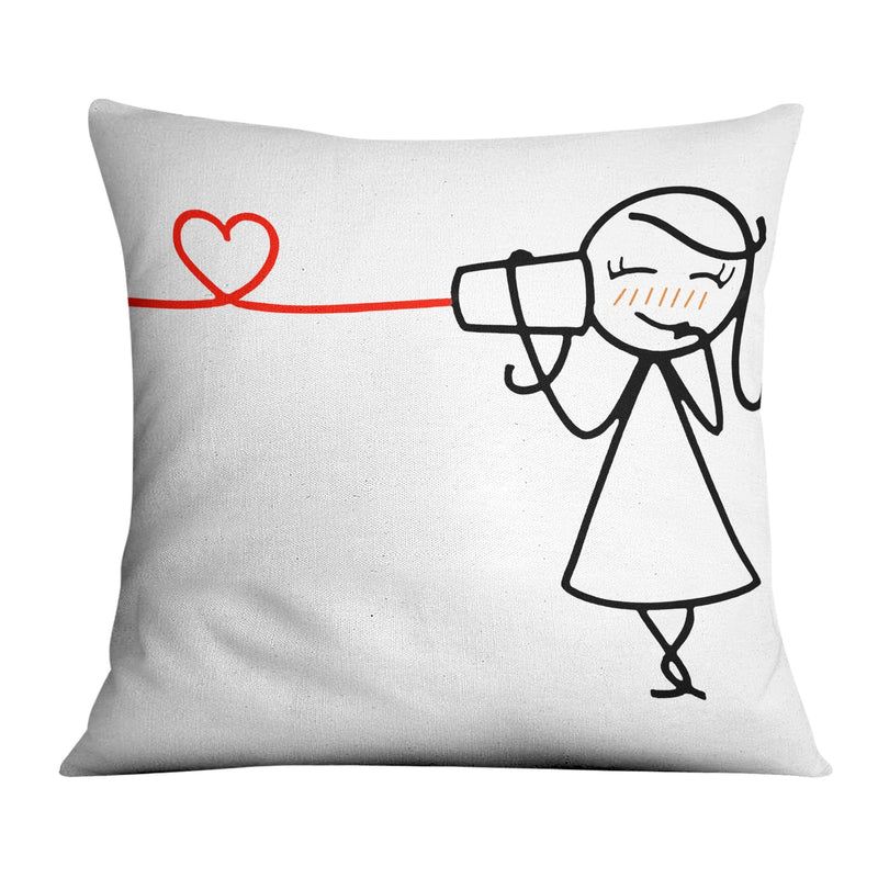 String Cup Love Cushion