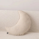 Striped beige & cream corduroy decorbites cloud star kids bedroom pillow by Decorbites