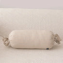 Striped beige & cream corduroy decorbites cloud star kids bedroom pillow by Decorbites