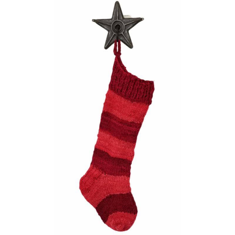 Striped Christmas Stocking Knit and Crochet Kit