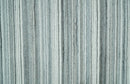 Striped Flatwoven 8x10 White, Silver and Gray Scandinavian Hand Made Blended Wool Area Rug | KE3