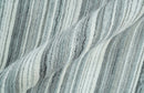 Striped Flatwoven 8x10 White, Silver and Gray Scandinavian Hand Made Blended Wool Area Rug | KE3