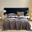 GobekUsa Dark Faux Rabbit Plush Blanket: Super Soft Comforter for Office Napping and Bed