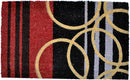 Stripes and Rings Vinyl Coir Doormat