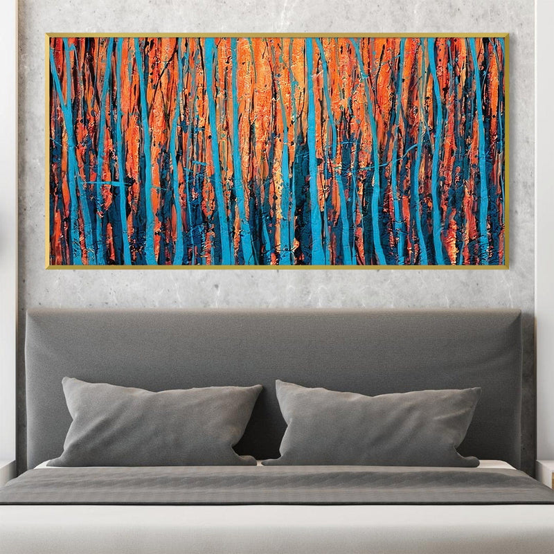 Stroked Trees Canvas