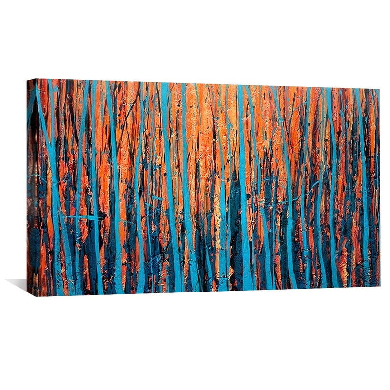 Stroked Trees Canvas