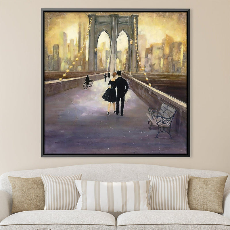 Strolls on the Bridge Canvas