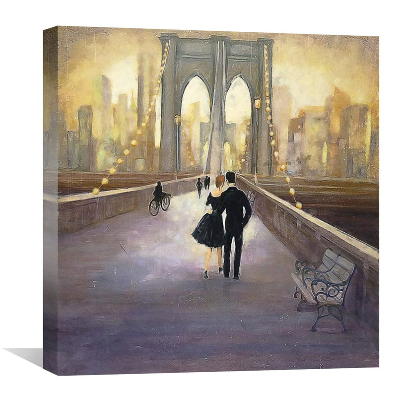 Strolls on the Bridge Canvas