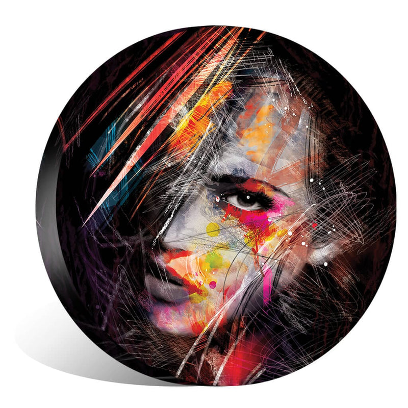 Strong Minded Woman Canvas - Circle