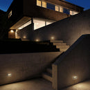 STS02 12V Low Voltage Outdoor Recessed Stainless Steel Brick Wall Light 3000K Warm White Integrated LED Step/ Stair Lighting Fixture