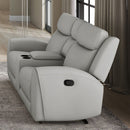 Jacobus - Manual Recliner Loveseat w/ Console by Unique Piece Furniture