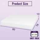 Nasturtium - 10" E.King Bamboo Charcoal Infused Memory Foam by Unique Piece Furniture