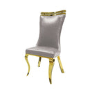 Palazzo - Chair, Gold/Silver (2/CTN) by Unique Piece Furniture