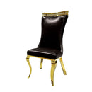 Palazzo - Chair, Gold/Black (2/CTN) by Unique Piece Furniture