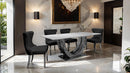 Portanova - Chair, Silver/Black (2/CTN)