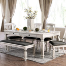 Georgia - 6 Pc Dining Table Set w/ Bench by Unique Piece Furniture