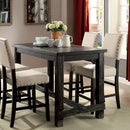 Sania - 4 Pc Counter Ht Table Set w/ Bench by Unique Piece Furniture