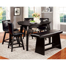 Hurley - 6 Pc Counter Ht Table Set w/ Bench by Unique Piece Furniture