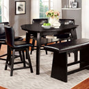 Hurley - 6 Pc Counter Ht Table Set w/ Bench by Unique Piece Furniture