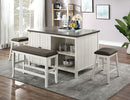 Heidelberg - 4 Pc Counter Ht Table Set w/ Bench