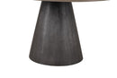 Broager - 5 Pc Dining Table Set (Light Gray Swivel Chairs)