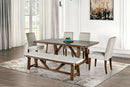Losone - 6 Pc Dining Table Set w/ Bench by Unique Piece Furniture