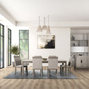 Gristalt - 7 Pc Dining Table Set
