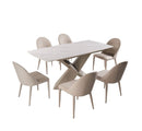 Lenvik - 7 Pc Dining Table Set by Unique Piece Furniture