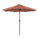 Soli - 9' Outdoor Umbrella w/ Auto Tilt + 21" Round Base by Unique Piece Furniture