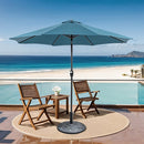 Soli - 9' Outdoor Umbrella w/ Auto Tilt + 21" Round Base by Unique Piece Furniture