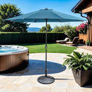Mora - 11' Outdoor Umbrella + 21" Round Base by Unique Piece Furniture