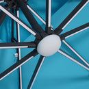 Aurora - 10 Ft Square Umbrella w/ Double Top w/ LED + 37" Large Base by Unique Piece Furniture