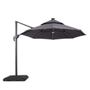 Xico - 8 Ft Square Umbrella w/ Double Top w/ LED Light + 37" Large Base by Unique Piece Furniture