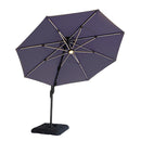 Fera - 10 Ft Round Umbrella w/ LED Bulb + 37" Large Base by Unique Piece Furniture