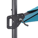 Aurora - 10 Ft Square Umbrella w/ Double Top w/ LED + 37" Large Base by Unique Piece Furniture