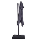 Xico - 8 Ft Square Umbrella w/ Double Top w/ LED Light + 37" Large Base by Unique Piece Furniture