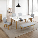 Mandier - 5 Pc. Dining Table Set by Unique Piece Furniture