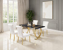 Horley - 60" Dining Table, Gold Frame by Unique Piece Furniture