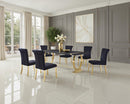 Horley - 80" Dining Table, Gold Frame by Unique Piece Furniture