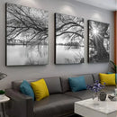 GobekUsa "Stunning Big Tree Lake Sunset Canvas Posters"
