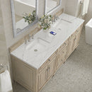James Martin Lorelai 72" Double Bathroom Vanity, Whitewashed Oak