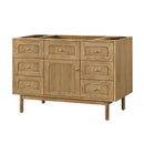 James Martin Laurent 48" Dual Mount Single Bathroom Vanity, Light Natural Oak
